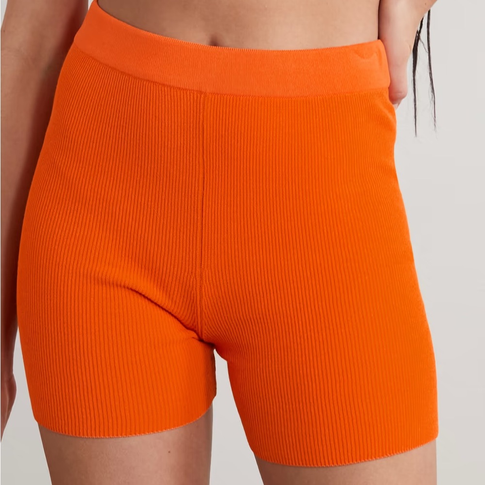 Jacquemus Arancia ribbed-knit shorts